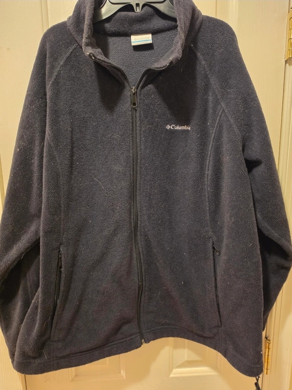 Columbia Men's Full-Zip Fleece Jacket - Dark Blue